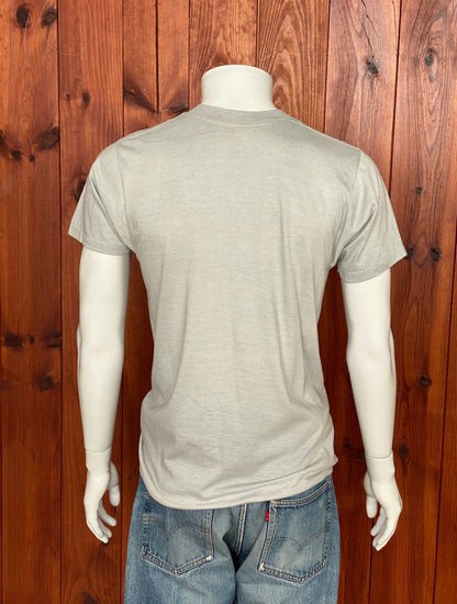 Med. Vintage 50/50 cotton 80s HTS T-shirt Made In USA-AJ357 Studio