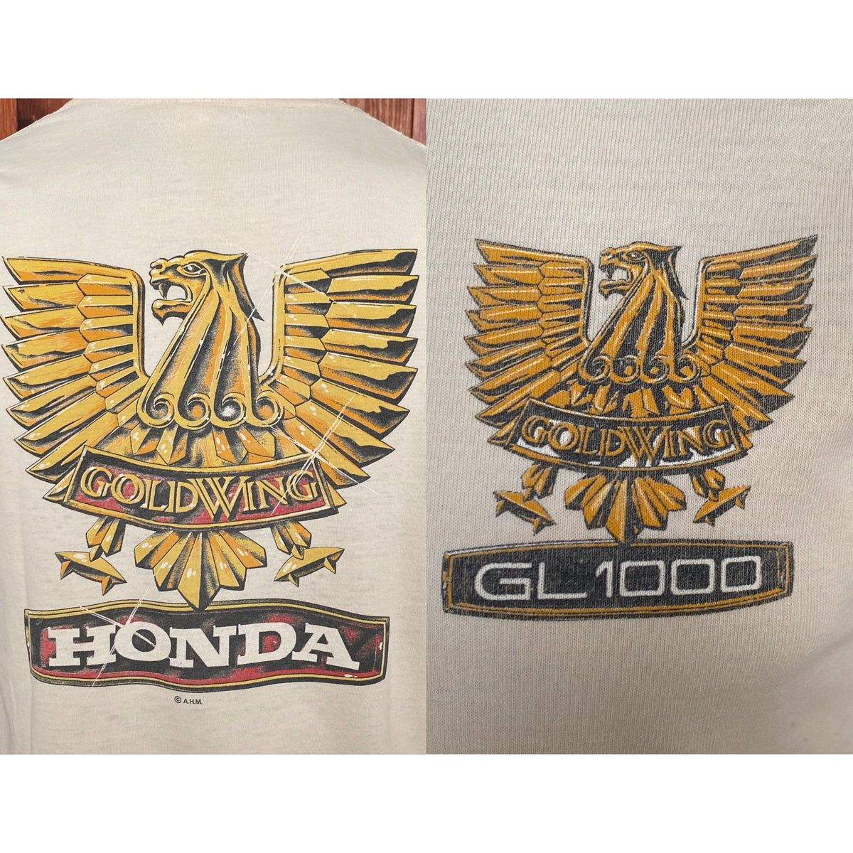Vintage 80s Honda T-Shirt - Size M | Made in USA | Retro Biker Style-AJ357 Studio
