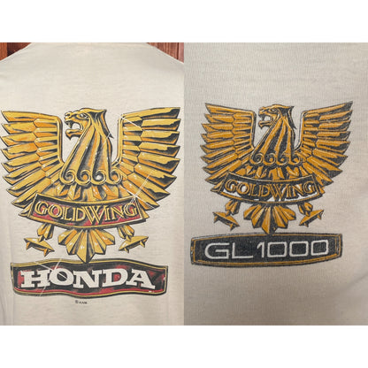 Vintage 80s Honda T-Shirt - Size M | Made in USA | Retro Biker Style-AJ357 Studio