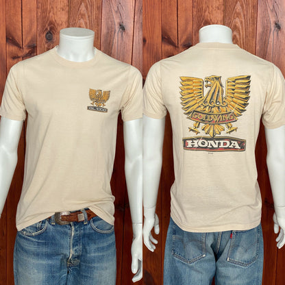 Vintage 80s Honda T-Shirt - Size M | Made in USA | Retro Biker Style-AJ357 Studio