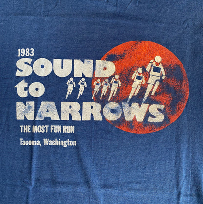 Large. Vintage 50/50 cotton 1983 t shirt Made In USA-AJ357 Studio