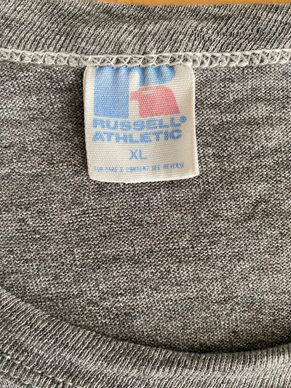 X Large. Vintage 50/50 cotton 80s t shirt Made In USA-AJ357 Studio