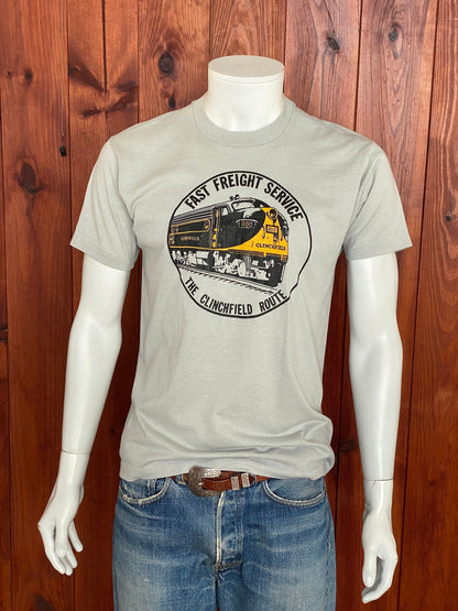 Large. Vintage 50/50 cotton 80s t shirt Made In USA-AJ357 Studio