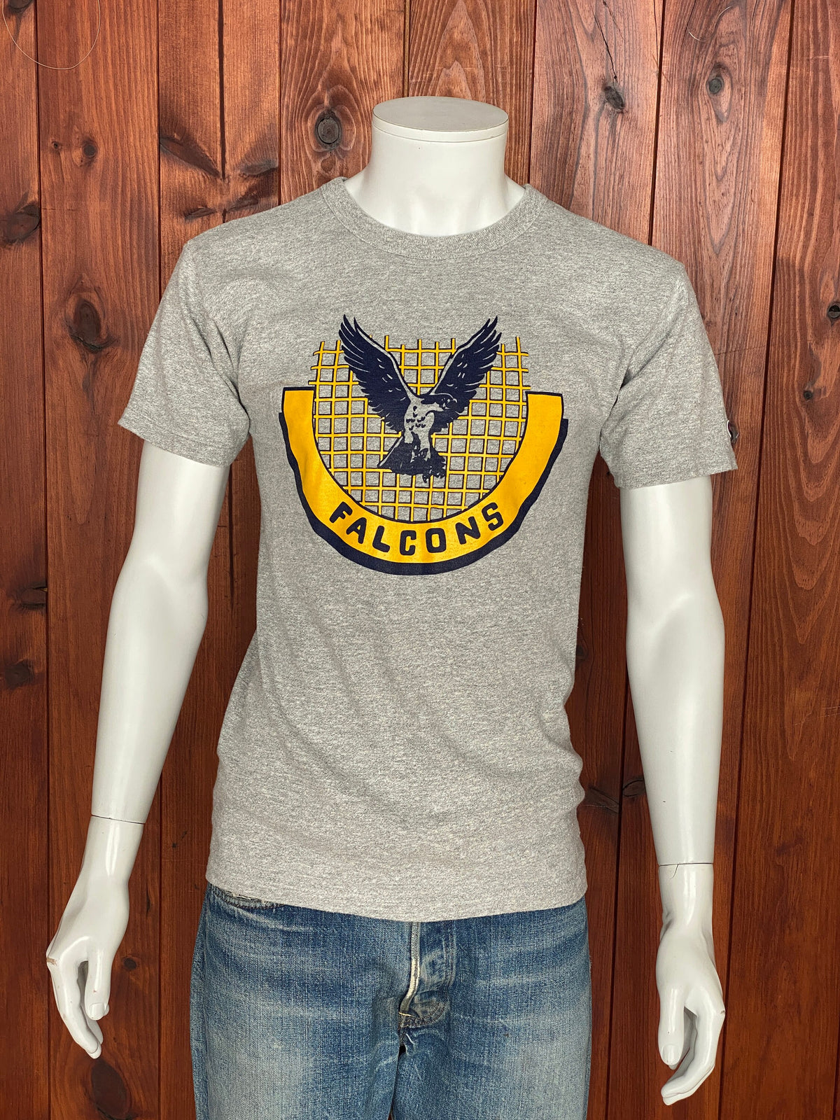 Medium Champion Vintage 100% Cotton Falcon T-Shirt Made in USA | Retro American Apparel-AJ357 Studio