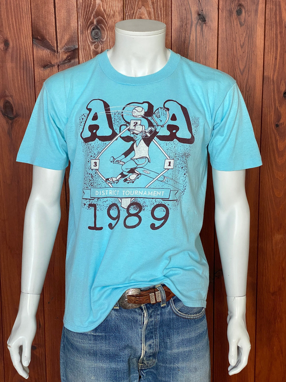 Vintage 80s ASA T-Shirt - Size L | Made in USA | 50/50 Cotton Blend-AJ357 Studio