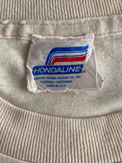 Vintage 80s Honda T-Shirt - Size M | Made in USA | Retro Biker Style-AJ357 Studio