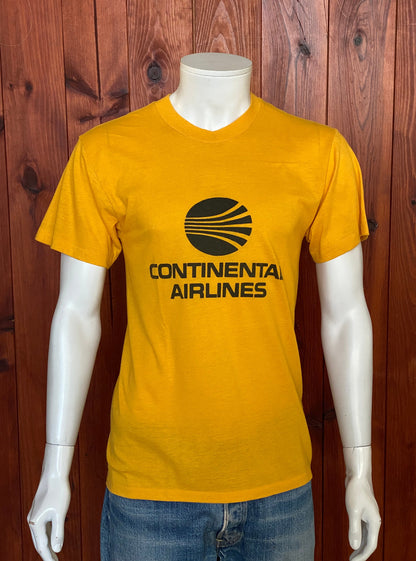 Large. Vintage 50/50 cotton 80s Continental airlines T-shirt Made In USA-AJ357 Studio