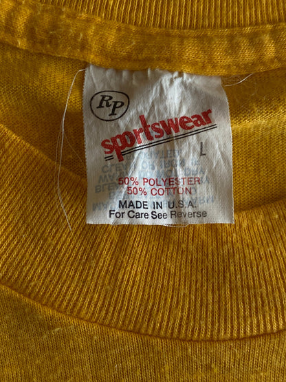 Large. Vintage 50/50 cotton 80s Continental airlines T-shirt Made In USA-AJ357 Studio