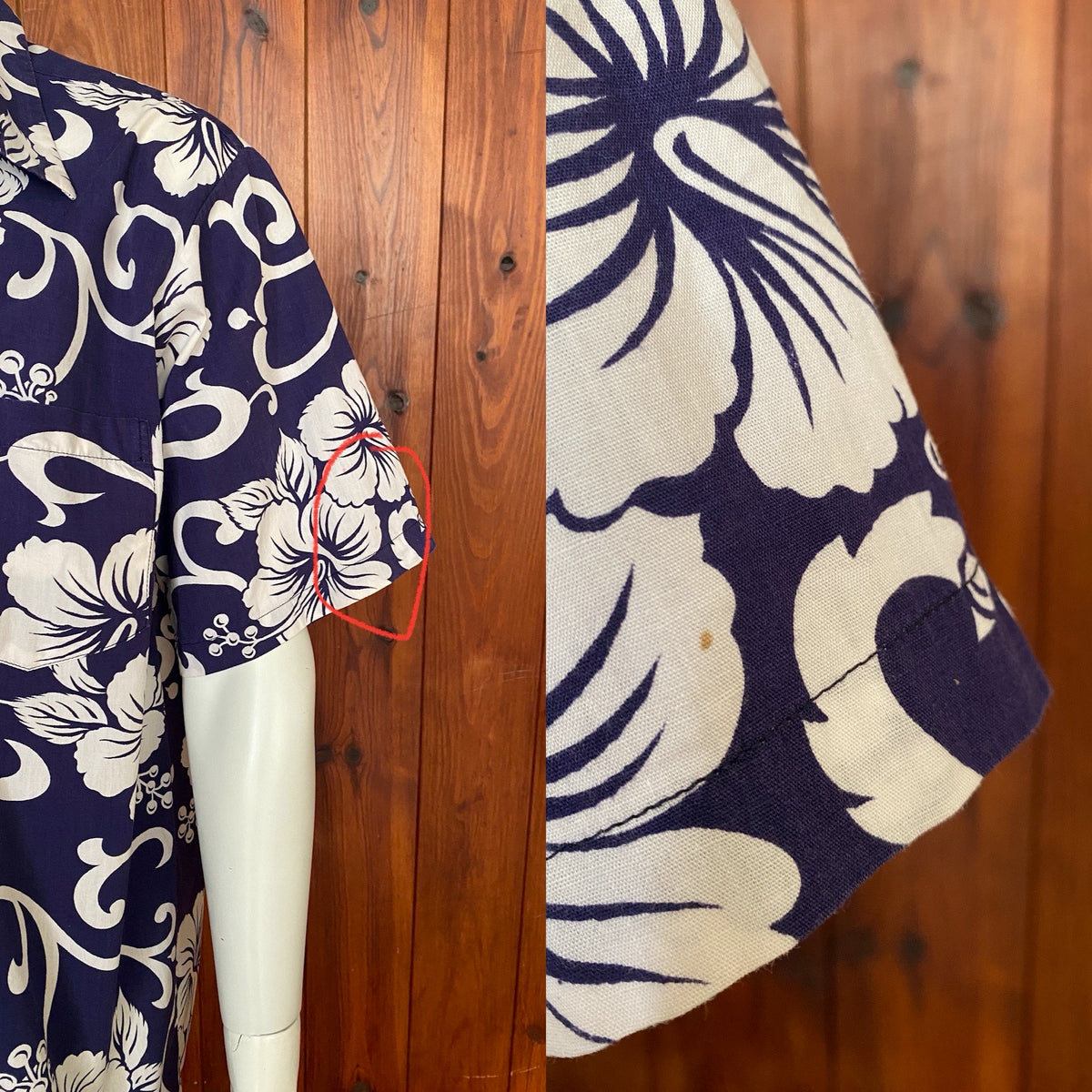 XL. Vintage 70s Hawaiian thin cotton shirt-AJ357 Studio