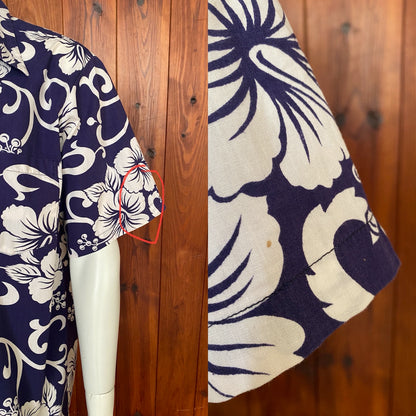 XL. Vintage 70s Hawaiian thin cotton shirt-AJ357 Studio