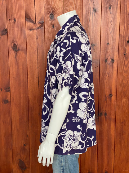 XL. Vintage 70s Hawaiian thin cotton shirt-AJ357 Studio
