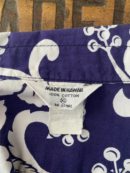 XL. Vintage 70s Hawaiian thin cotton shirt-AJ357 Studio
