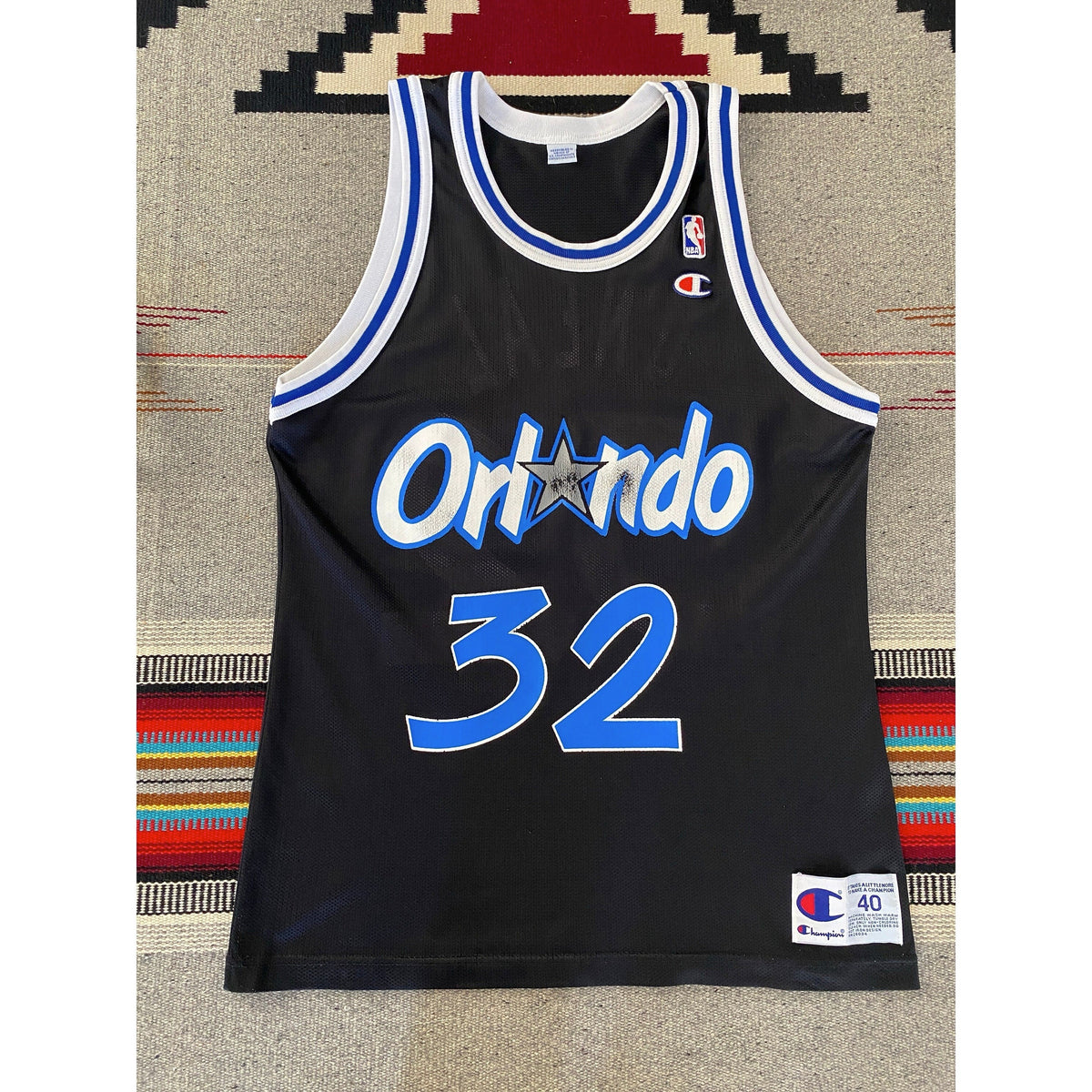 Size 40. #32 O Neal Orlando 90s Champion NBA Jersey-AJ357 Studio