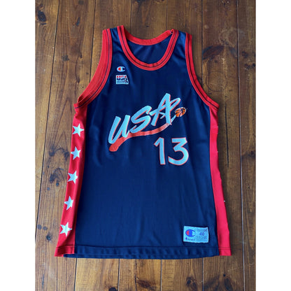 Vintage 90s NBA Champion USA Olympics Dream Team Shaq O'Neal #13 Jersey - Size 48-AJ357 Studio
