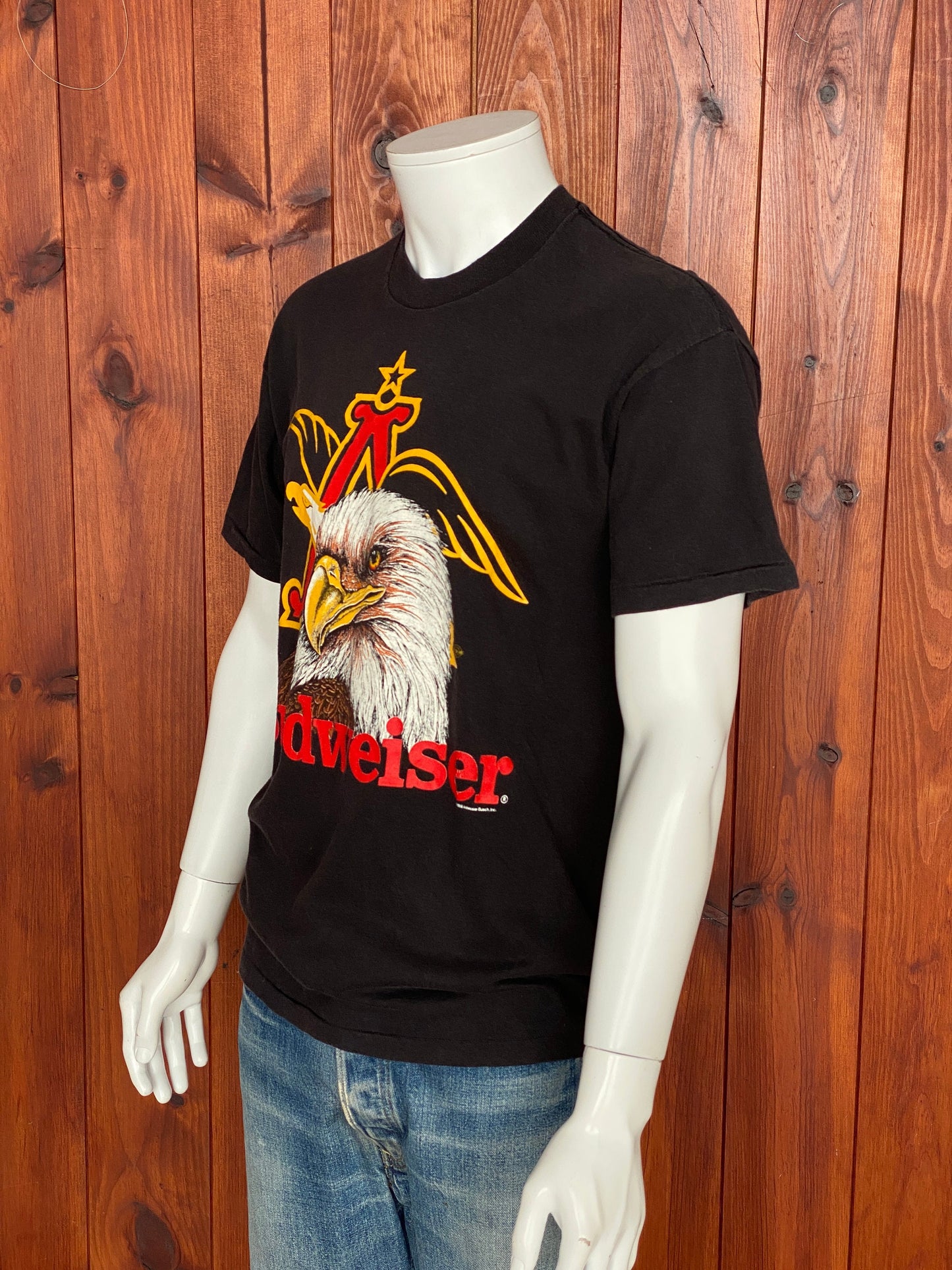 XL. Vintage 50/50 cotton 80s Budweiser T shirt Made In USA