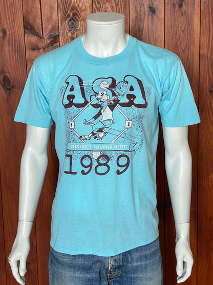 Vintage 80s ASA T-Shirt - Size M | Made in USA | 50/50 Cotton Blend-AJ357 Studio