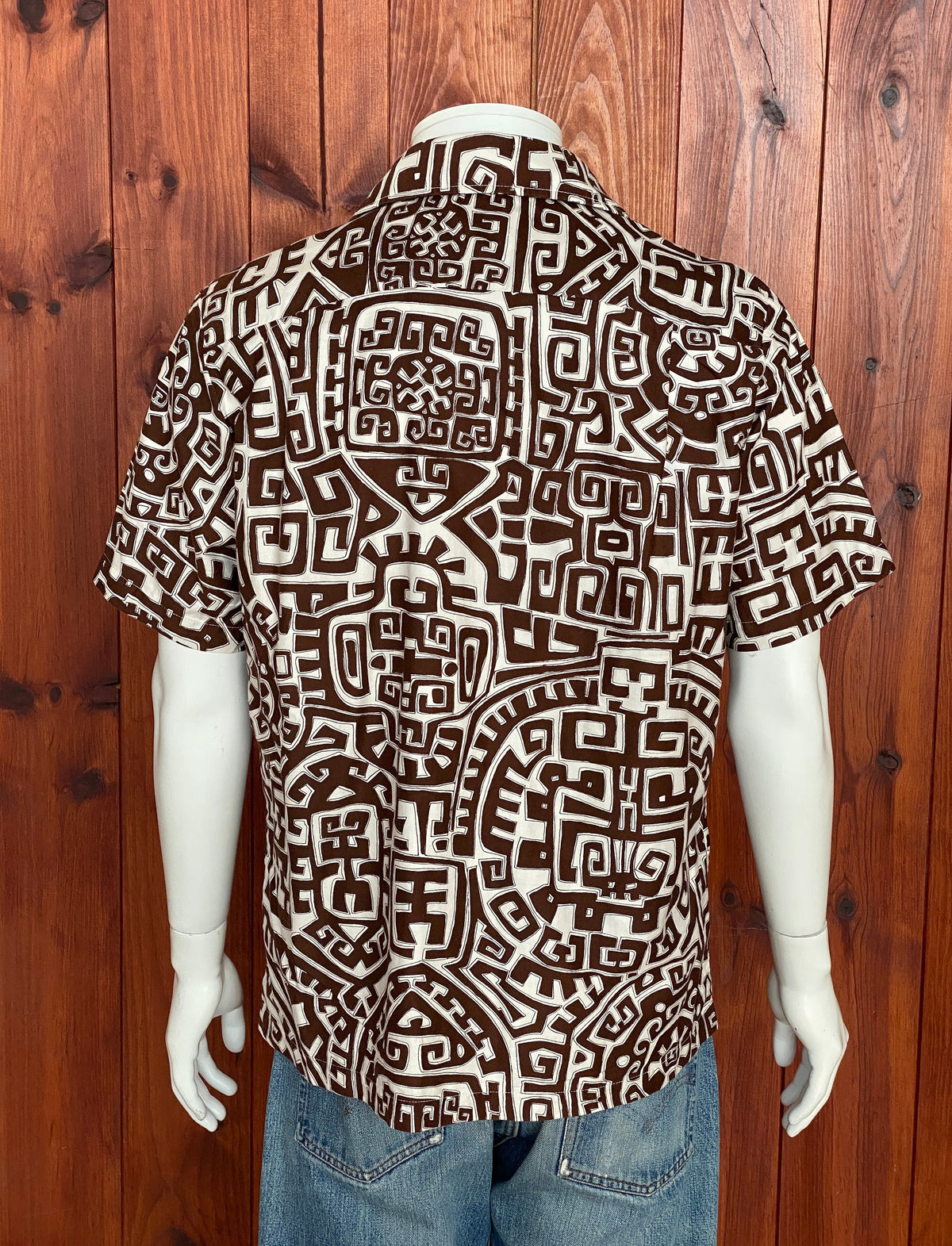 Large. Vintage 70s Hawaiian satin cotton shirt-AJ357 Studio