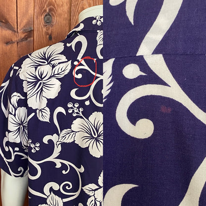 XL. Vintage 70s Hawaiian thin cotton shirt-AJ357 Studio