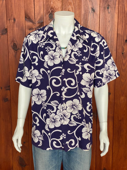 XL. Vintage 70s Hawaiian thin cotton shirt-AJ357 Studio