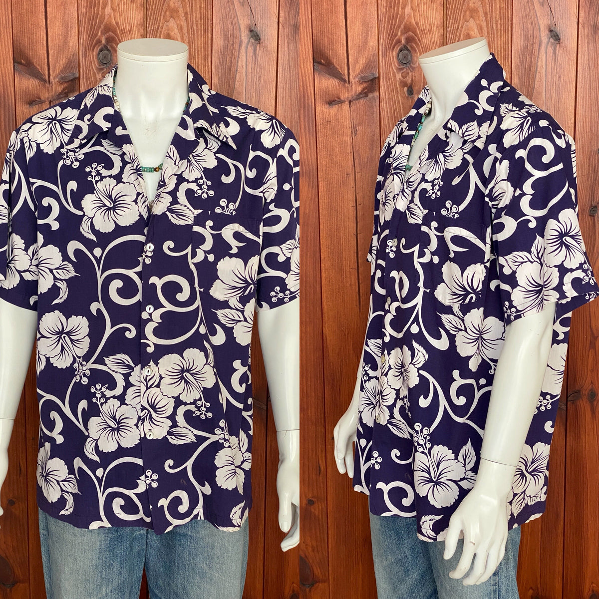 XL. Vintage 70s Hawaiian thin cotton shirt-AJ357 Studio