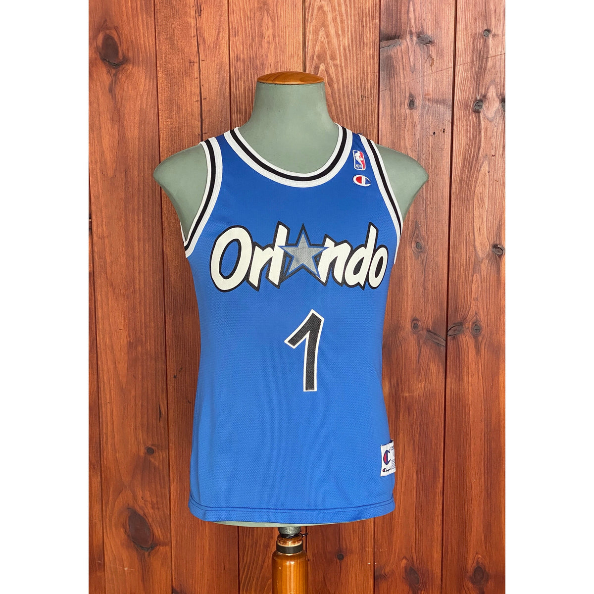 Size 40. #1 Hardaway Orlando 90s Champion NBA Jersey-AJ357 Studio