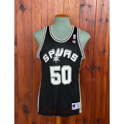 Size 40 USA Vintage 90s Champion David Robinson Jersey San Antonio Spurs #50-AJ357 Studio