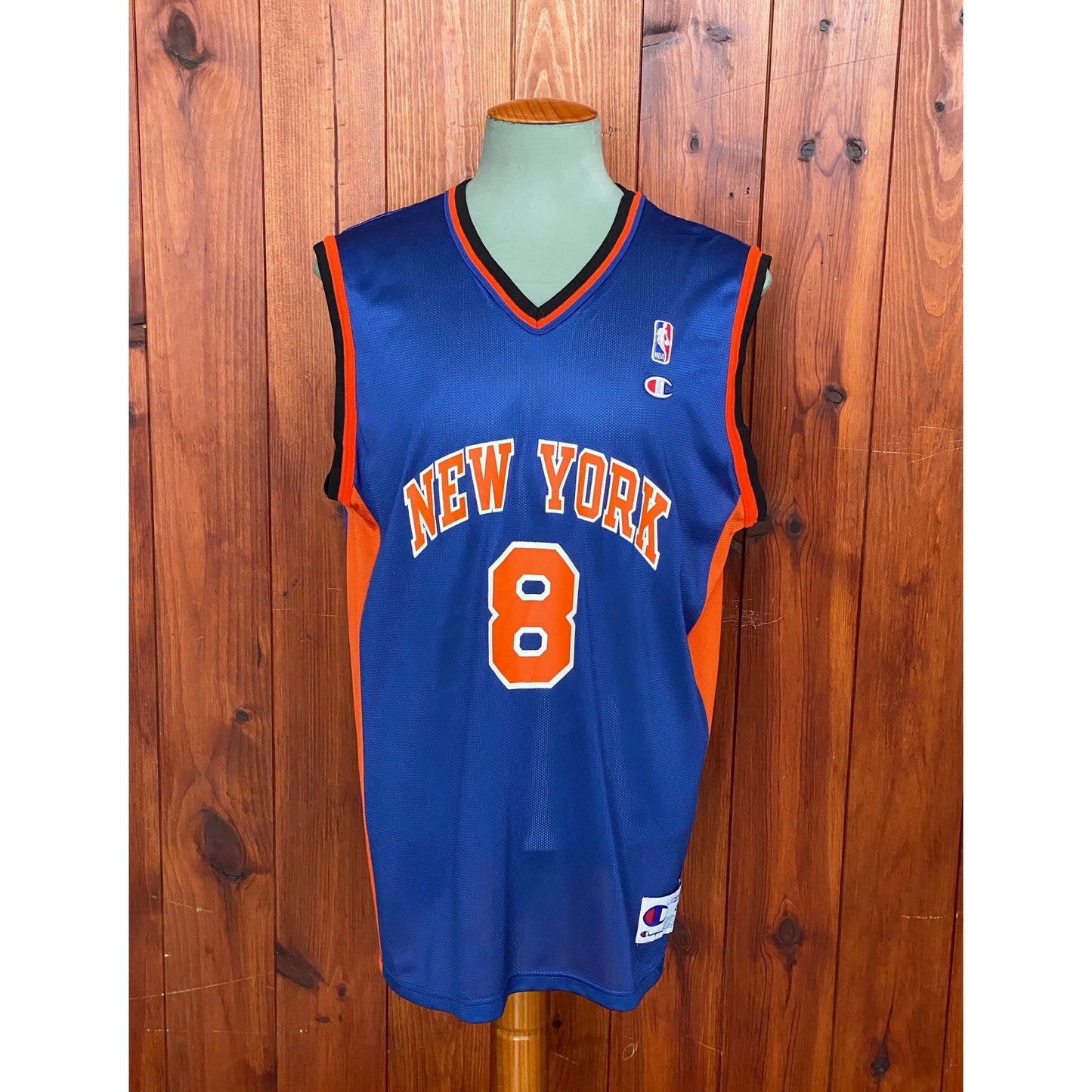 vintage champion latrell sprewell new york knicks nba jersey size 44 aj357 studio