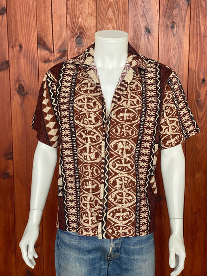Vintage 60s Hawaiian Cotton Shirt Made in Hawaii | Size M-AJ357 Studio