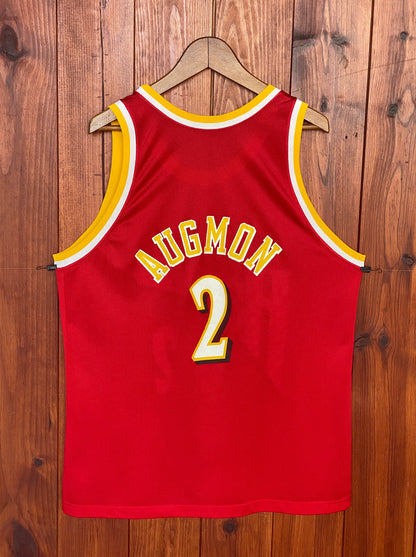 Size 48 Stacey Augmon #2 Hawks 90s Vintage NBA Jersey | Made by Champion in USA-AJ357 Studio