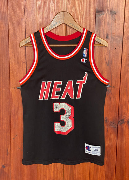 Size 36 usa. Miami Heat Vintage 90s #3 Smith NBA Jersey Made in USA-t shirt-AJ357 Studio
