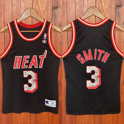 Size 36 usa. Miami Heat Vintage 90s #3 Smith NBA Jersey Made in USA-t shirt-AJ357 Studio
