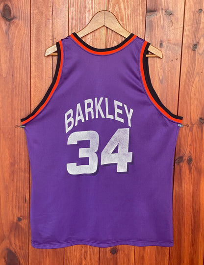 Vintage Suns NBA Jersey #34 Barker - Size 48 | Made In USA by Champion-AJ357 Studio