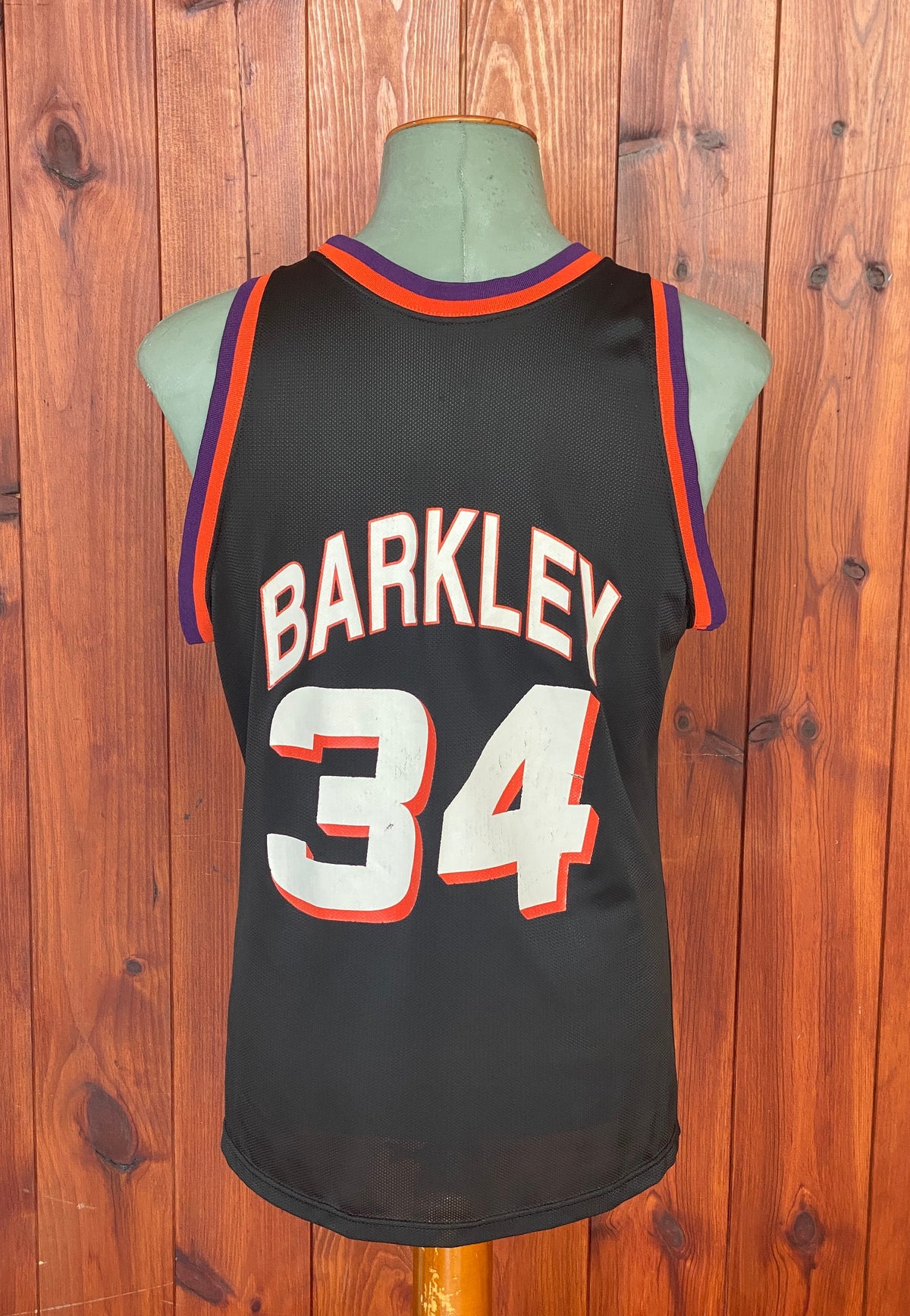 Vintage 90s NBA Phoenix Suns Charles Barkley #34 Jersey - Size 44, Made in USA by Champion-AJ357 Studio