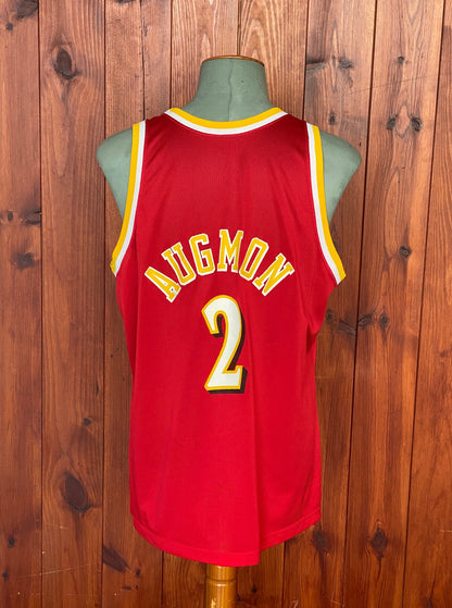 Size 48 Stacey Augmon #2 Hawks 90s Vintage NBA Jersey | Made by Champion in USA-AJ357 Studio