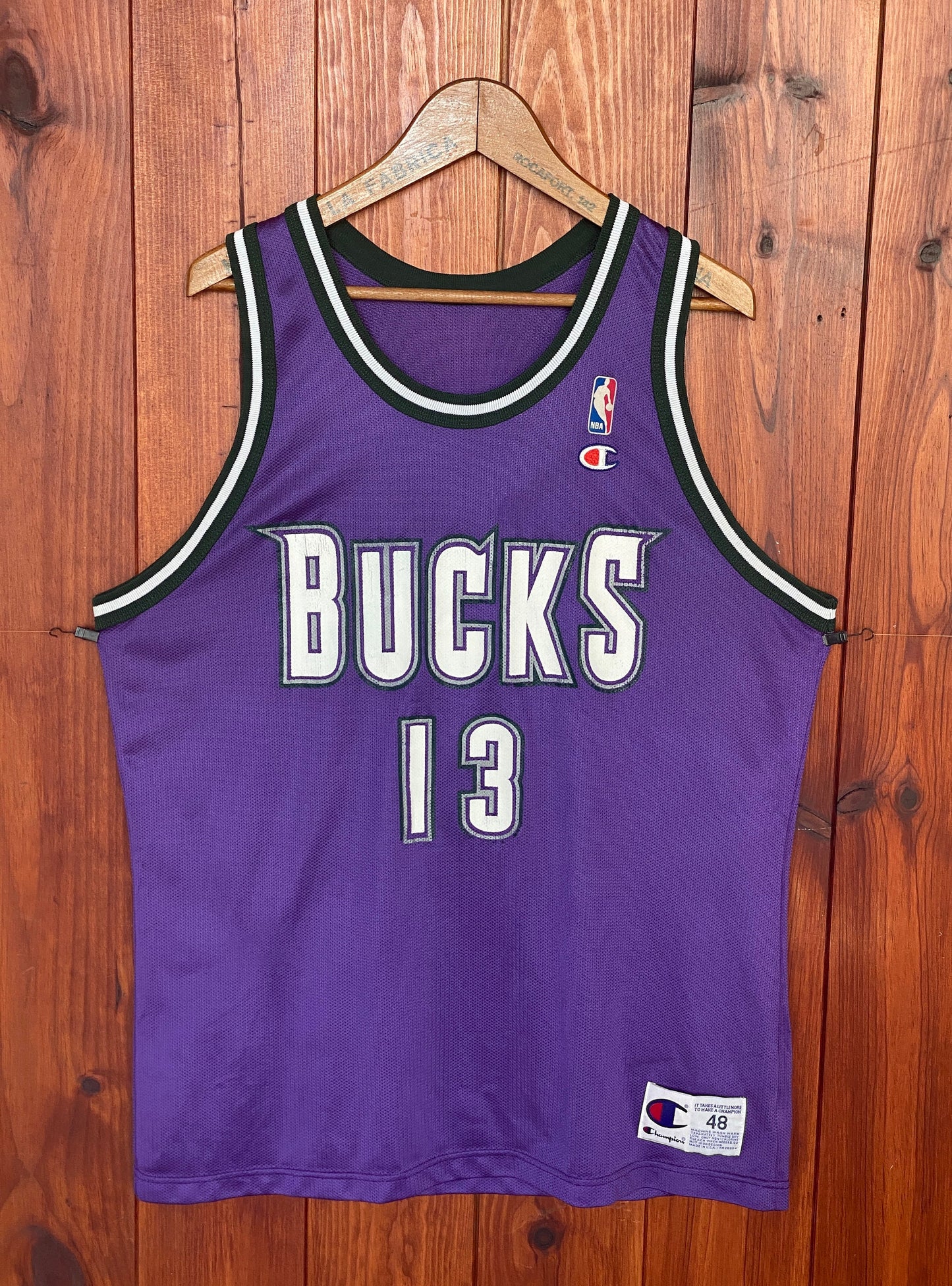 Vintage Champion NBA Jersey #13 Glenn Robinson Bucks - Size 48
