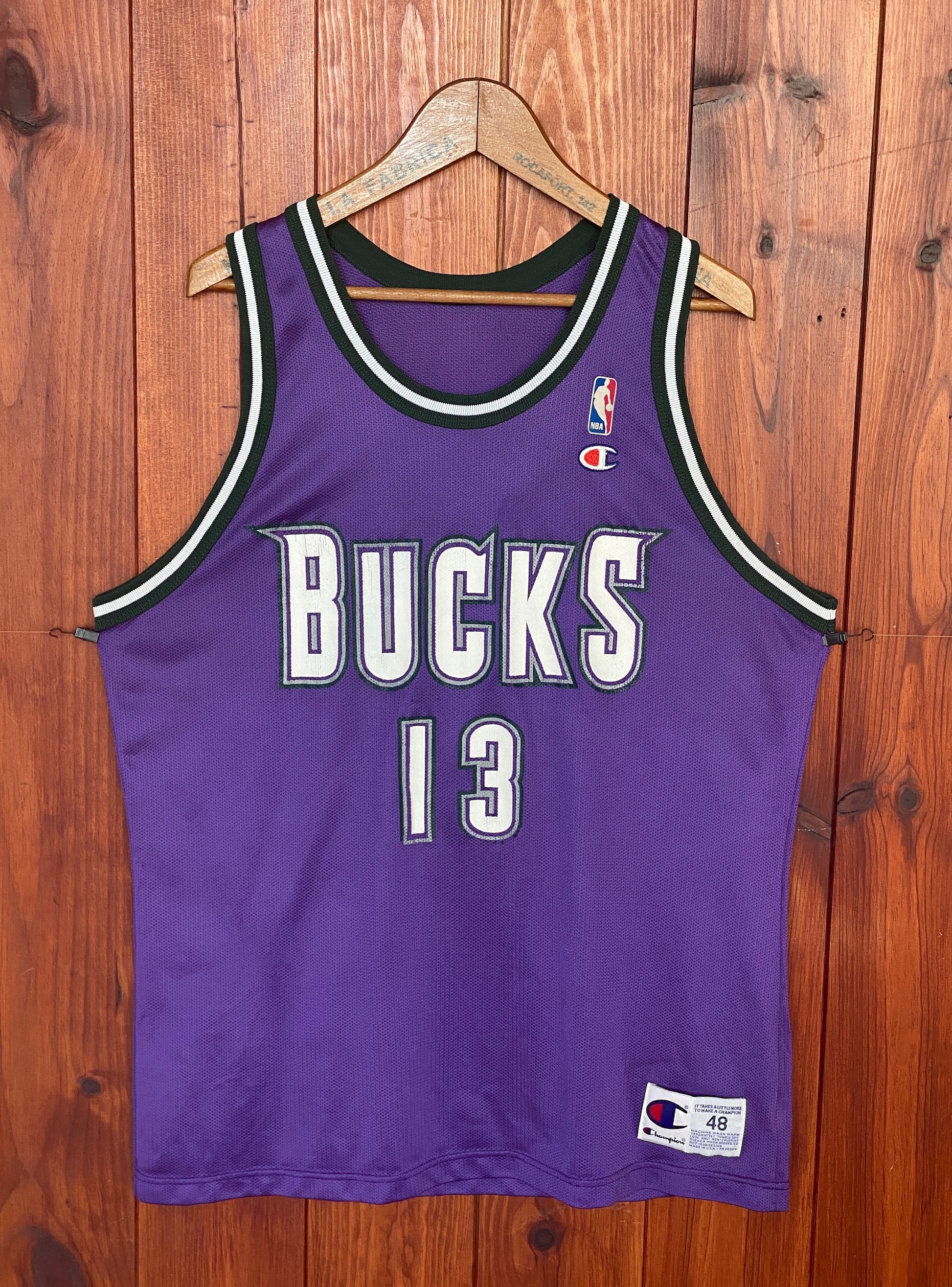 Vintage Champion NBA Jersey #13 Glenn Robinson Bucks - Size 48
