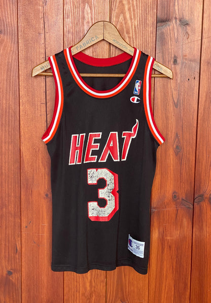 Size 36 usa. Miami Heat Vintage 90s #3 Smith NBA Jersey Made in USA-t shirt-AJ357 Studio