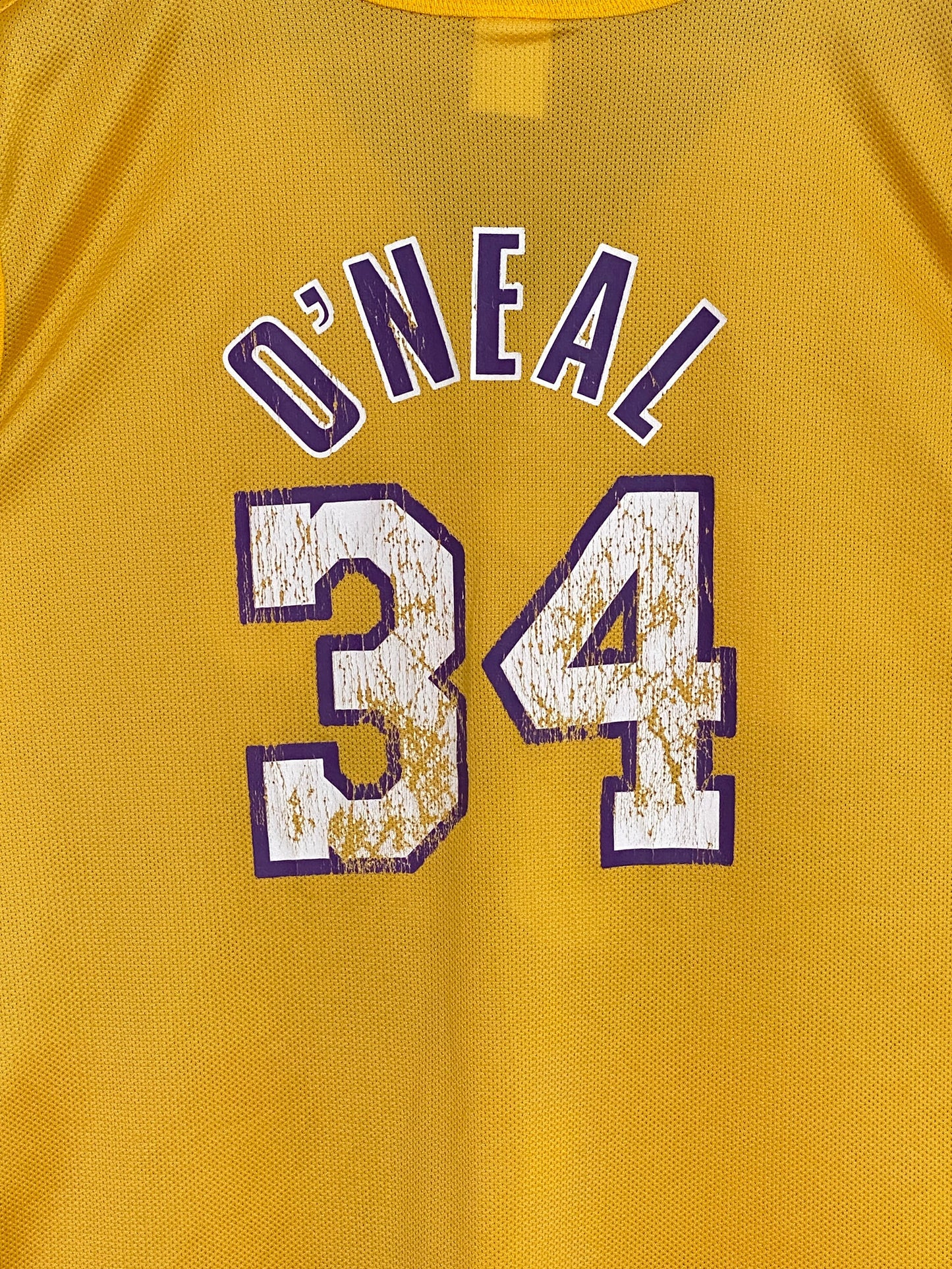 Size 48. # 34 Shaquille O'Neal LA Lakers Vintage NBA Champion Jersey