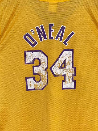 Size 48. # 34 Shaquille O'Neal LA Lakers Vintage NBA Champion Jersey-AJ357 Studio