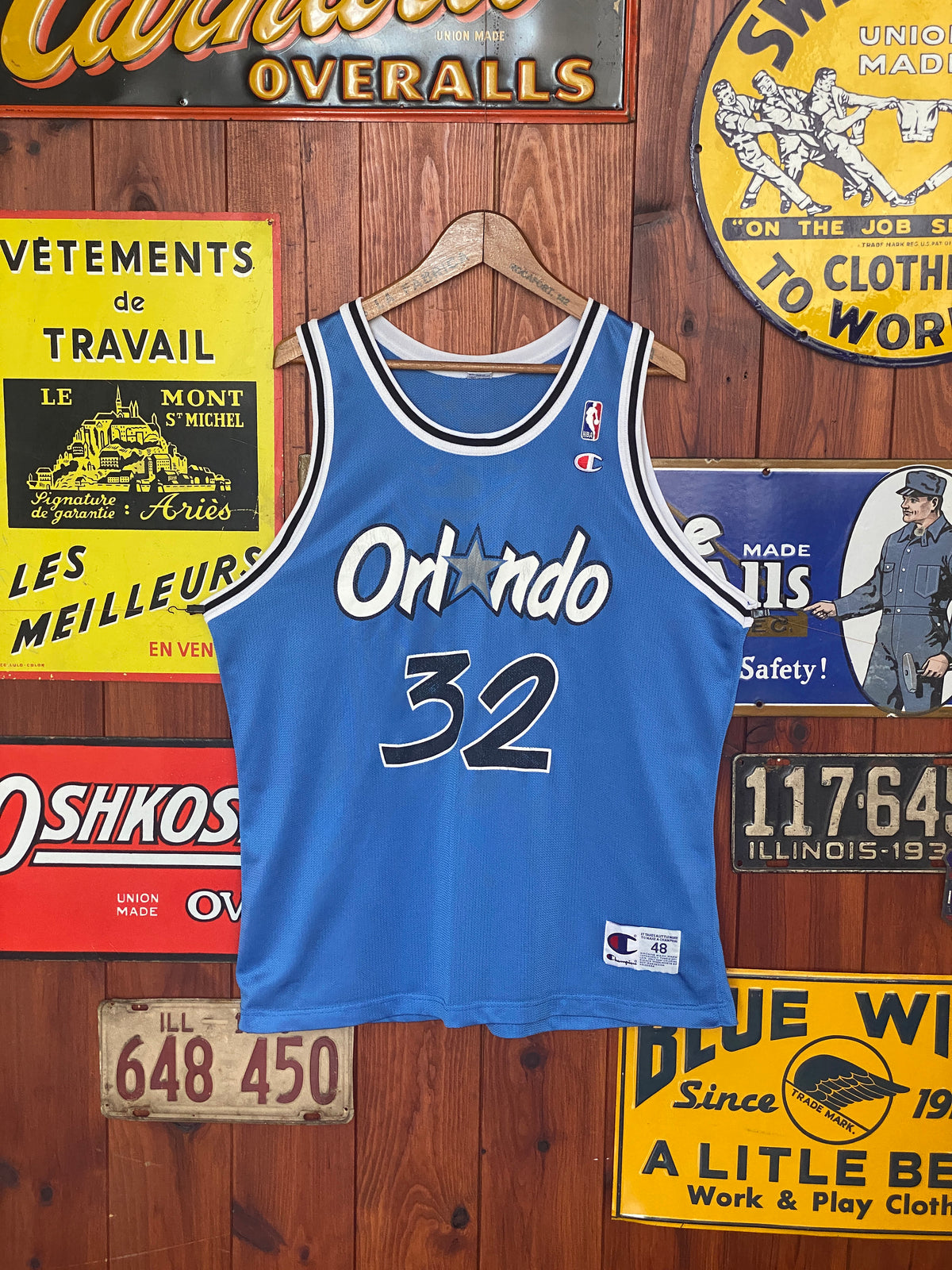 Vintage 90s Orlando NBA Jersey - Size 48, Player O'Neal #32, Made by Champion-AJ357 Studio