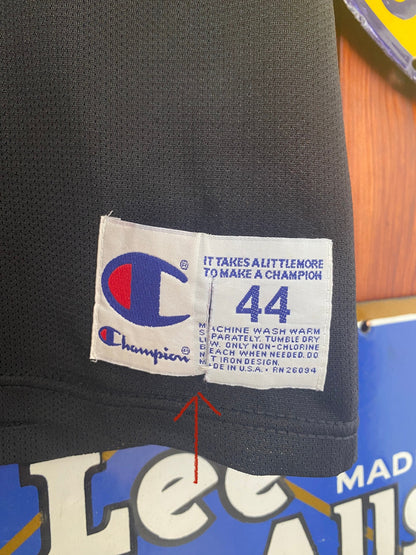 Size 44 Vintage 90s Chicago Bulls NBA jersey, Jordan #23 Made in USA by Champion-AJ357 Studio