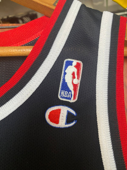 Size 44 Vintage 90s Chicago Bulls NBA jersey, Jordan #23 Made in USA by Champion-AJ357 Studio