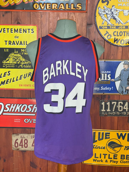 Vintage Suns NBA Jersey #34 Barkley - Size 44 | Made in USA by Champion-AJ357 Studio