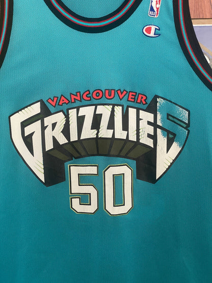 Vintage 90s NBA Grizzlies Bryant Reeves #50 Champion Jersey - Size 44-AJ357 Studio