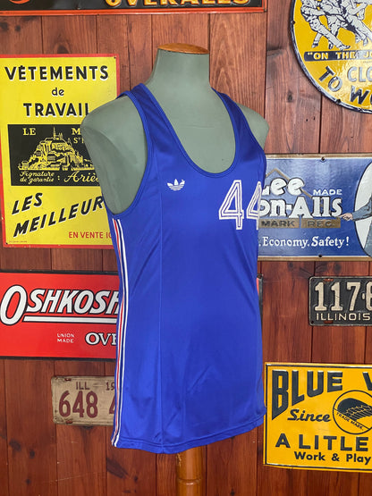 Size 44 EU Vintage 1970 Adidas jersey Made in Fance-AJ357 Studio