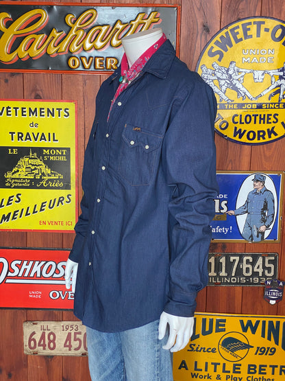 Size Medium Dee Cee 70s Denim Shirt New Old Stock - Made in USA-AJ357 Studio