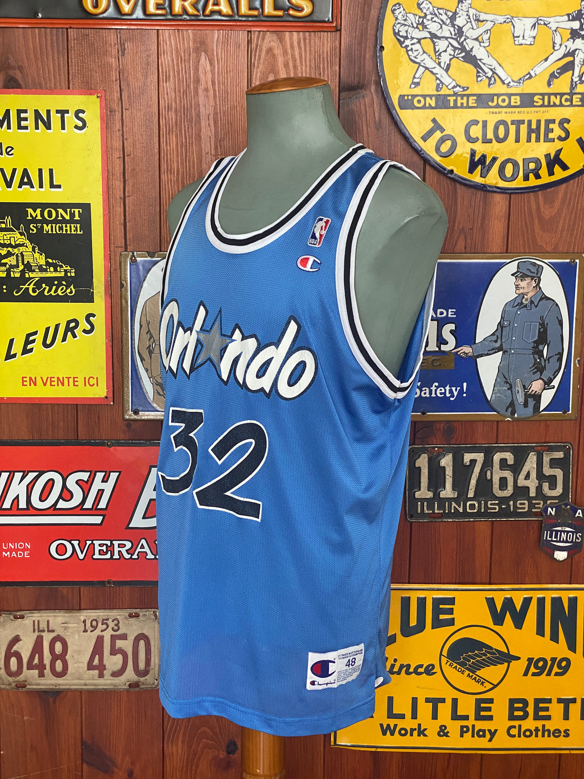 Vintage 90s Orlando NBA Jersey - Size 48, Player O'Neal #32, Made by Champion-AJ357 Studio