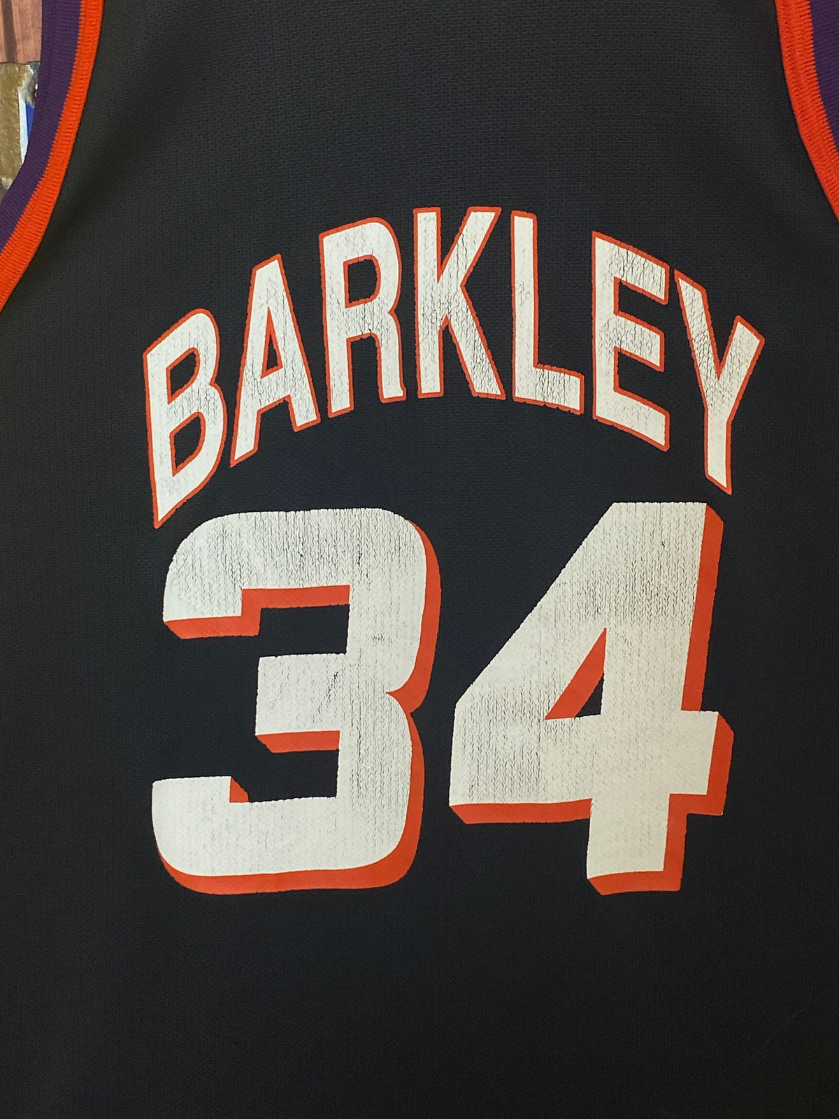 Vintage 90s NBA Phoenix Suns Charles Barkley #34 Jersey - Size 44, Made by Champion-AJ357 Studio