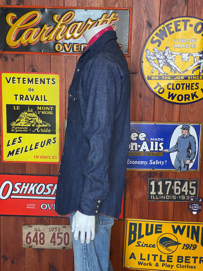 Size Small. Dee Cee 70s denim shirt New Old stock made in USA-AJ357 Studio