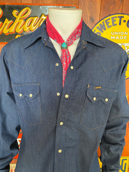 Size Medium Dee Cee 70s Denim Shirt New Old Stock - Made in USA-AJ357 Studio